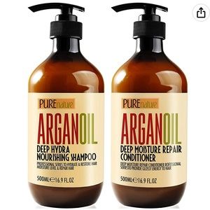 Pure Nature Argan Oil Shampoo and Conditioner Set- NWT